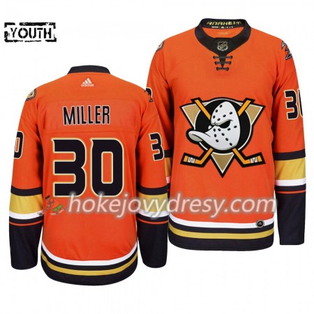 Dětské Hokejový Dres Anaheim Ducks Ryan Miller 30 Adidas 2019-2020 Oranžový Authentic